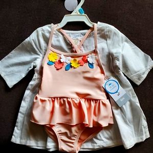 Swimsuit and cover up